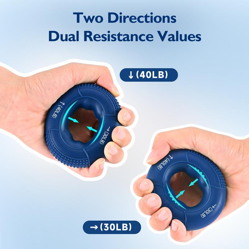 Fitbeast Grip Strength Trainer, Finger Exerciser, Forearm Strengthener 9-Piece Kit, Hand Grip Strengthener Targeted Strength