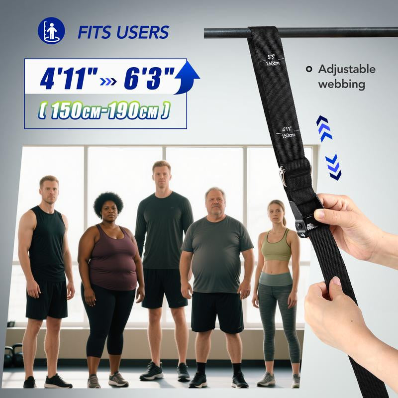 Alongsong Advanced Pull up Assist Bands Set Heavy-Duty Adjustable Weight Support 320Lbs Assistance Belt for Arm Chest Strength Training Equipment on Home Gym Outdoor Workout Stretch Bands Fitness Gear