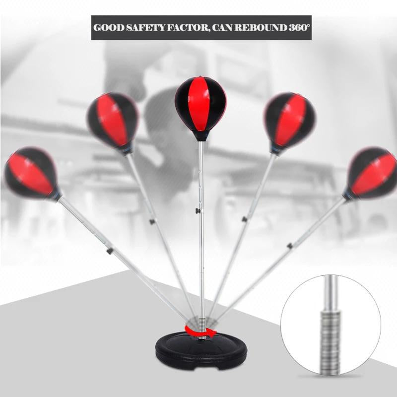 Boxing Speedy Bag Punching Bag with Stand for Adults and Teens, Height Adjustable, Speed Bags for Boxing for Training, Stress Relief and Fitness