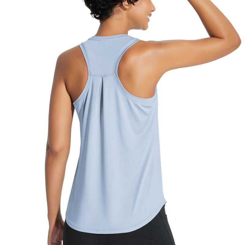 Baleaf 2025 Women'S Workout Tank Top Racerback Tops Sleeveless Running Shirts Golf Outfits Loose Fit Yoga Athletic Gym Sports Tennis Workout Top Casual Lounge Everyday Wear