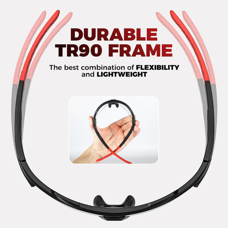 VICTGOAL Photochromic Cycling Glasses for Men Women Outdoor Sports UV400 Protection Bicycle Eyewear MTB Mountain Road Bike Eyeglass