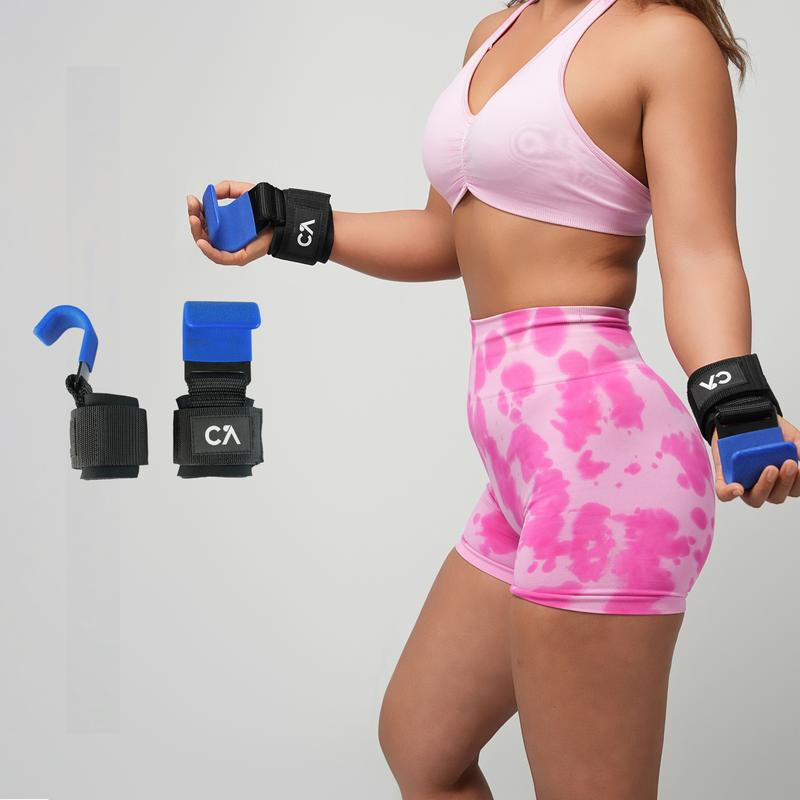 Chick Active Weight Lifting Hooks for Heavy Duty Workouts, Exercise Weight Lifting Hooks, Weight Lifting Grips for Powerlifting, Shrugs, Rows, Gym Accessories, Gym Lifting Straps with Pull up Hooks, Workout Equipment