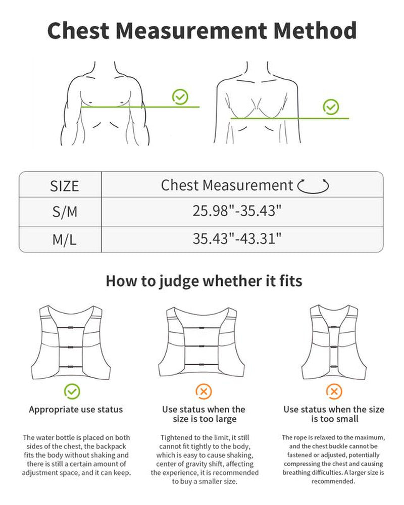 Sportsnew Running Vest for Women Men, Lightweight 10L Hydration Backpack with Waterproof Phone Pocket, 2L Water Bladder or 500Ml Soft Flasks, Breathable Pack for Hiking Trail Running Cycling Marathon Outdoor