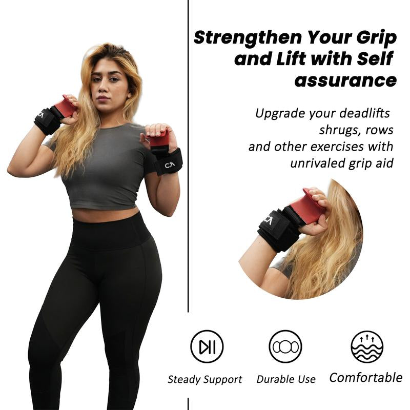 Chick Active Weight Lifting Hooks for Heavy Duty Workouts, Exercise Weight Lifting Hooks, Weight Lifting Grips for Powerlifting, Shrugs, Rows, Gym Accessories, Gym Lifting Straps with Pull up Hooks, Workout Equipment