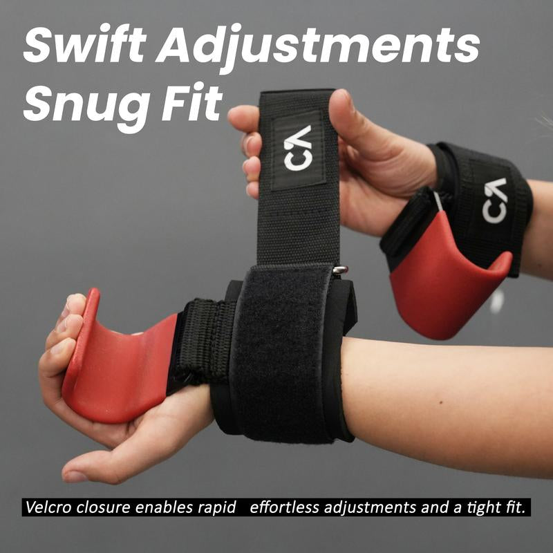 Chick Active Weight Lifting Hooks for Heavy Duty Workouts, Exercise Weight Lifting Hooks, Weight Lifting Grips for Powerlifting, Shrugs, Rows, Gym Accessories, Gym Lifting Straps with Pull up Hooks, Workout Equipment