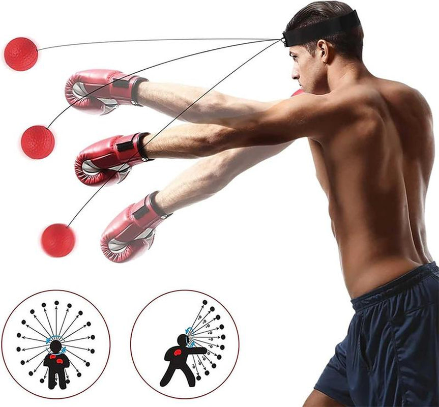 Boxing Reflex Ball - Enhance Reaction, Coordination & Fighting Skills with Essential Equipment for Home Fitness Training Tool Fun Workout Experience Fathersdaygift