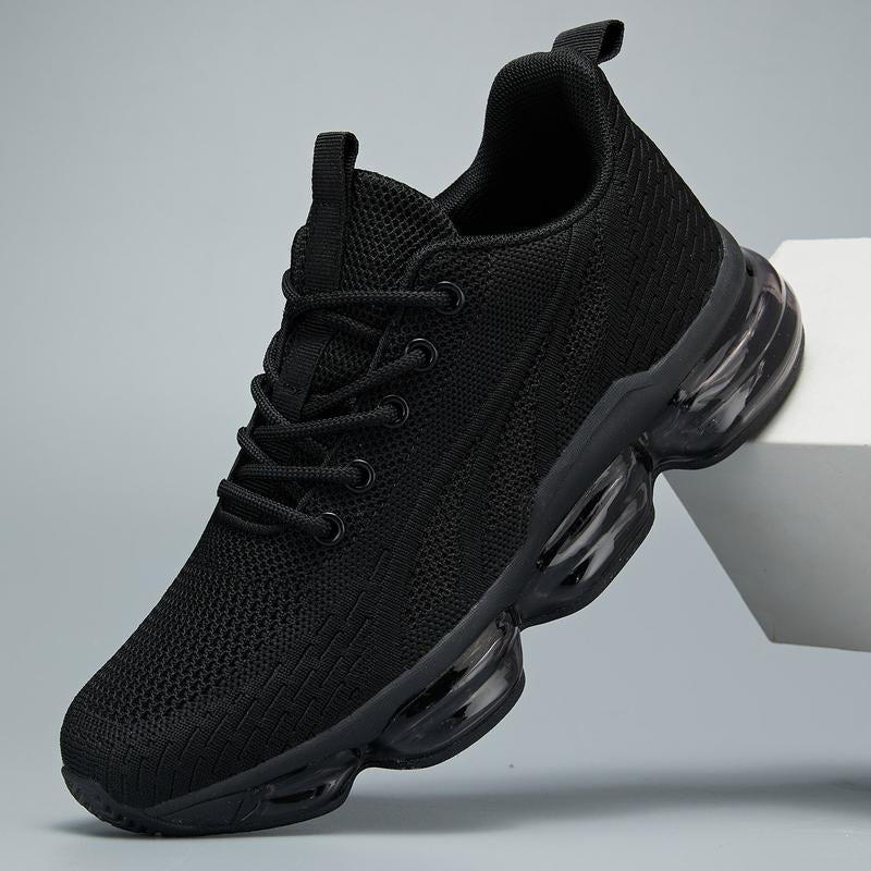 Women'S Sporty Solid Roundtoe Laces Trainers, Fashionable Lace Upfront Mesh Breathable Comfortable Sports Running Shoes, Casual Versatile Outdoor Walking-1553