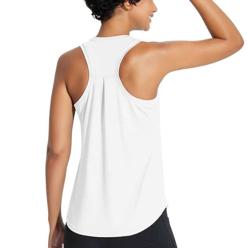 Baleaf 2025 Women'S Workout Tank Top Racerback Tops Sleeveless Running Shirts Golf Outfits Loose Fit Yoga Athletic Gym Sports Tennis Workout Top Casual Lounge Everyday Wear
