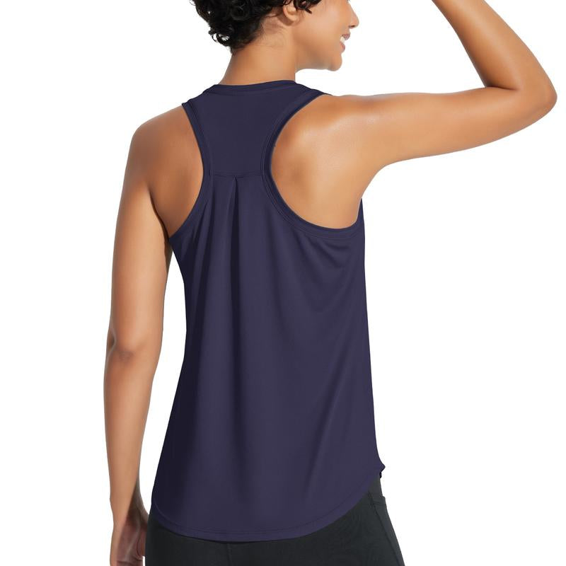 Baleaf 2025 Women'S Workout Tank Top Racerback Tops Sleeveless Running Shirts Golf Outfits Loose Fit Yoga Athletic Gym Sports Tennis Workout Top Casual Lounge Everyday Wear