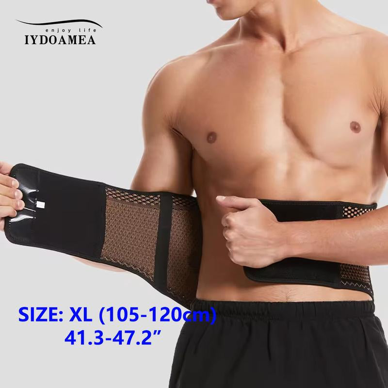 IYDOAMEA Copper Back Braces for Lower Back Pain, Breathable Lumbar Support Belt for Men and Women, Lower Back Brace for Herniated Disc, Sciatica, Scoliosis, Heavy Lifting Outdoorfun Dealsforyoudays