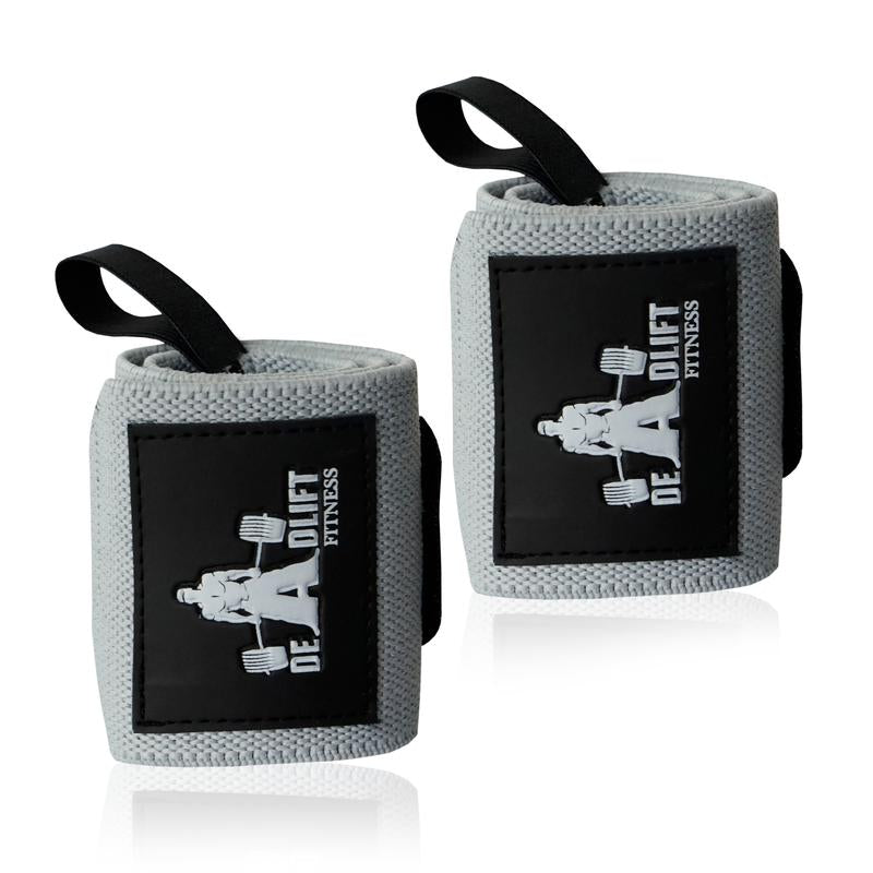 DHABII Premium Gym Lifting Straps and Wrist Wraps BUNDLE- 18" Wrist Wraps and 24" Straps for Weightlifting and Other Gym Workout, Gym Straps