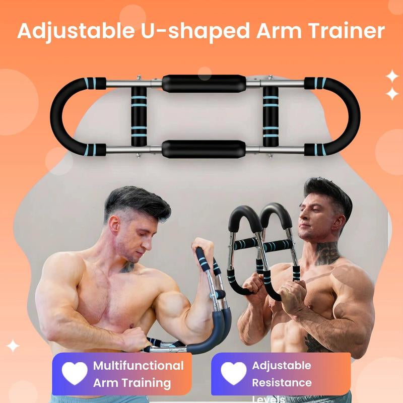Adjustable U-Shaped Arm Trainer, 1 Box Multifunctional Arm Strength Training Tool, Adjustable Gymnastics Bar, Adjustable Handles Strap, Adjustable Strap Workout, Fitness Equipment for Home Gym, Fitness Accessories, Training Band, Adjustable Sport Bar