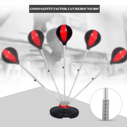 Boxing Speedy Bag Punching Bag with Stand for Adults and Teens, Height Adjustable, Speed Bags for Boxing for Training, Stress Relief and Fitness