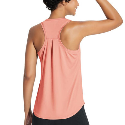 Baleaf 2025 Women'S Workout Tank Top Racerback Tops Sleeveless Running Shirts Golf Outfits Loose Fit Yoga Athletic Gym Sports Tennis Workout Top Casual Lounge Everyday Wear