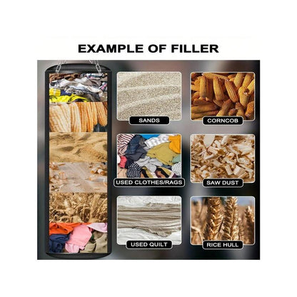 4 FT Heavy Punching Bag for Adults, Unfilled PU Punching Bag with 12 OZ Boxing Gloves for Home Gym MMA Karate Kickboxing Muay Thai Training - Perfect Gift for Men Women