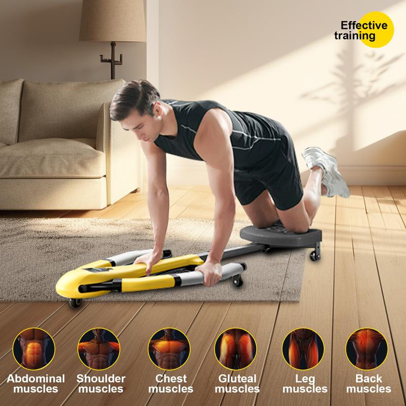 HOTWAVE Abdominal Trainer Multifunctional Core Training Machine Dragonfly Machine, Adjustable Resistance, Can Exercise Shoulders, Back, Legs, Abdomen, Men'S Home Strength Training Equipment, Does Not Take up Space, Simple Installation