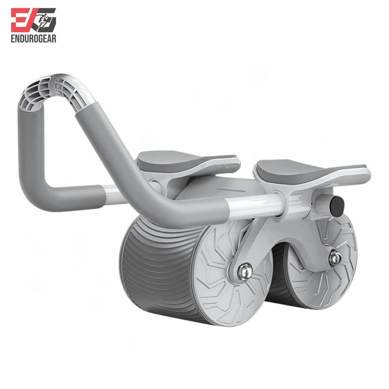 Ab Roller Wheel with Elbow Support & Automatic Rebound – Double-Wheel Core & Abs Exercise Roller + Knee Mat | ENDUROGEAR