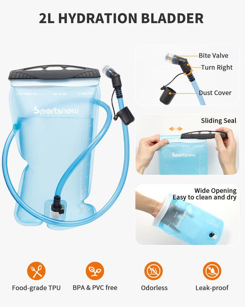 Sportsnew Running Vest for Women Men, Lightweight 10L Hydration Backpack with Waterproof Phone Pocket, 2L Water Bladder or 500Ml Soft Flasks, Breathable Pack for Hiking Trail Running Cycling Marathon Outdoor