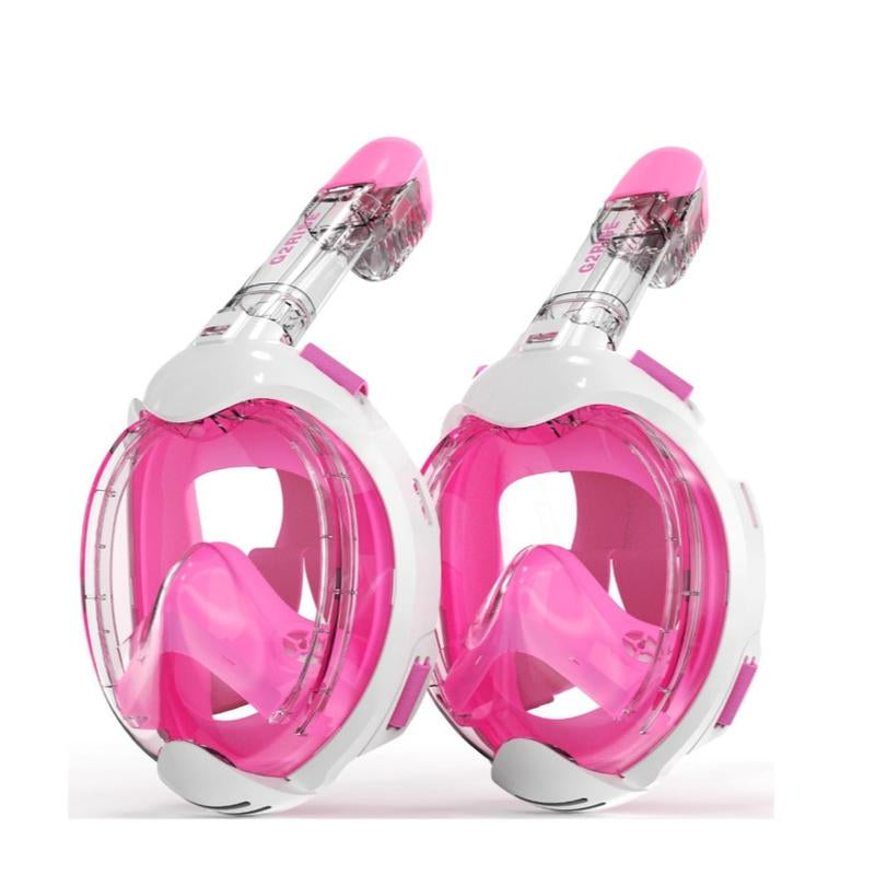 G2RISE Adults & Kids Snorkeling Set Gear, Full Face Snorkel Mask with Detachable Camera Mount, Safe Breathing, anti Fog anti Leak, with Swimming Earplug, Travel Friendly, Beginner Friendly