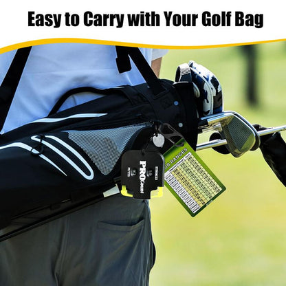 Arttodo Golf Club Range Chart Card & Golf Score Counter Clicker, Mini Golf Shot Stroke Counter, Mini Inch Range Card, Golf Accessories, Golf Gifts