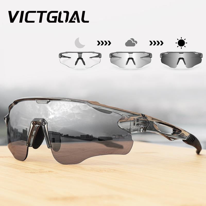 VICTGOAL Photochromic Cycling Glasses for Men Women Outdoor Sports UV400 Protection Bicycle Eyewear MTB Mountain Road Bike Eyeglass