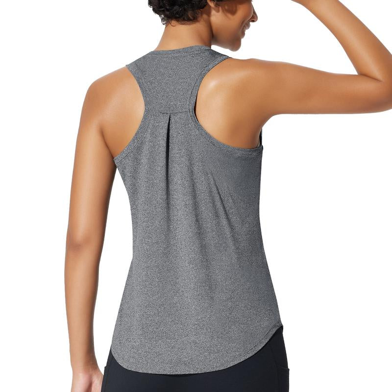 Baleaf 2025 Women'S Workout Tank Top Racerback Tops Sleeveless Running Shirts Golf Outfits Loose Fit Yoga Athletic Gym Sports Tennis Workout Top Casual Lounge Everyday Wear
