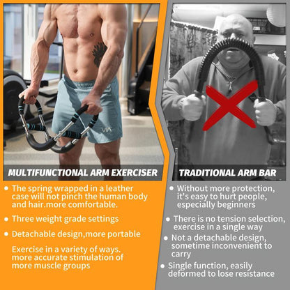 Adjustable U-Shaped Arm Trainer, 1 Box Multifunctional Arm Strength Training Tool, Adjustable Gymnastics Bar, Adjustable Handles Strap, Adjustable Strap Workout, Fitness Equipment for Home Gym, Fitness Accessories, Training Band, Adjustable Sport Bar