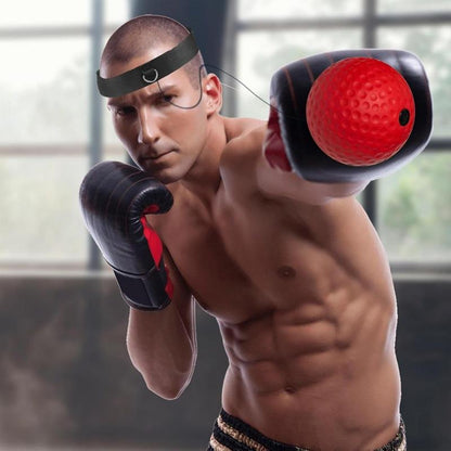 Boxing Reflex Ball - Enhance Reaction, Coordination & Fighting Skills with Essential Equipment for Home Fitness Training Tool Fun Workout Experience Fathersdaygift