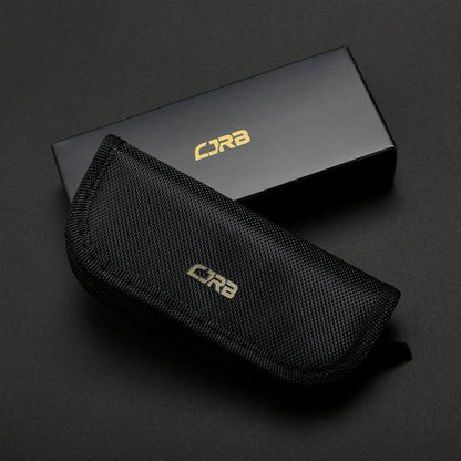 CJRB Aes Camping Folding Knife, Pocket Knife with 3.3"AR-RPM9 Steel Blade Mircarta Handle, EDC Knives for Camping, Survival and Fathersdaygift