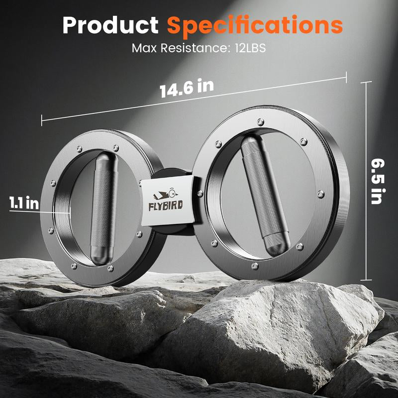 Flybird Spinning Rotator Burn Machine, 12Lbs Arm Trainer with Adjustable Resistance, 360° Forearm & Miracle Grip Strengthener for Men & Women,Ideal for Home Gym Workouts