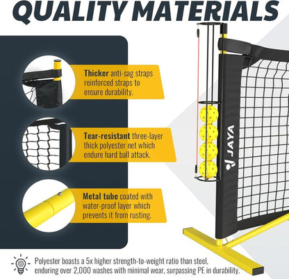 Pickleball Net, 22FT Regulation Size Pickleball Net with Carrying Bag for Driveway Backyards，