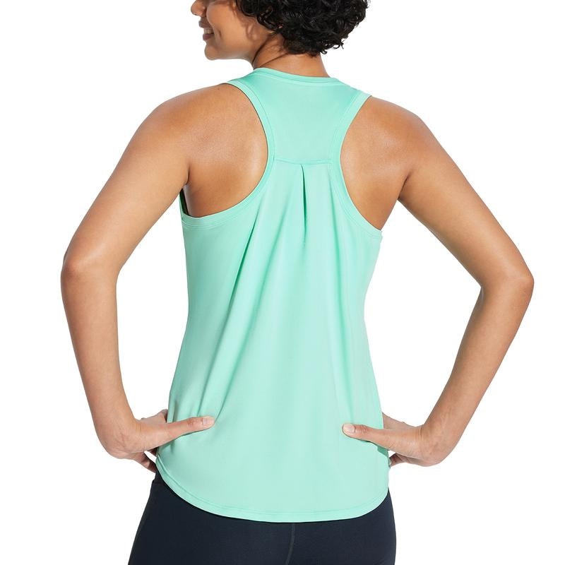 Baleaf 2025 Women'S Workout Tank Top Racerback Tops Sleeveless Running Shirts Golf Outfits Loose Fit Yoga Athletic Gym Sports Tennis Workout Top Casual Lounge Everyday Wear