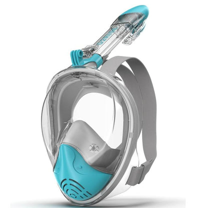 G2RISE Adults & Kids Snorkeling Set Gear, Full Face Snorkel Mask with Detachable Camera Mount, Safe Breathing, anti Fog anti Leak, with Swimming Earplug, Travel Friendly, Beginner Friendly