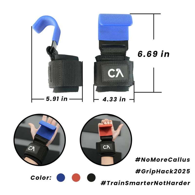 Chick Active Weight Lifting Hooks for Heavy Duty Workouts, Exercise Weight Lifting Hooks, Weight Lifting Grips for Powerlifting, Shrugs, Rows, Gym Accessories, Gym Lifting Straps with Pull up Hooks, Workout Equipment