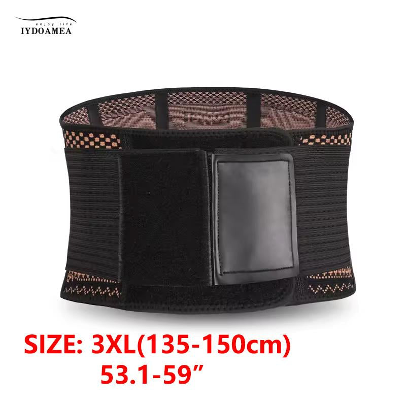 IYDOAMEA Copper Back Braces for Lower Back Pain, Breathable Lumbar Support Belt for Men and Women, Lower Back Brace for Herniated Disc, Sciatica, Scoliosis, Heavy Lifting Outdoorfun Dealsforyoudays