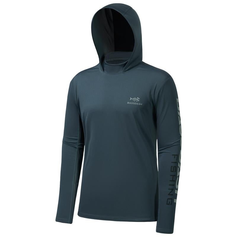 Bassdash UPF 50+ Men’S UV Sun Protection Long Sleeve Hooded Fishing Shirts