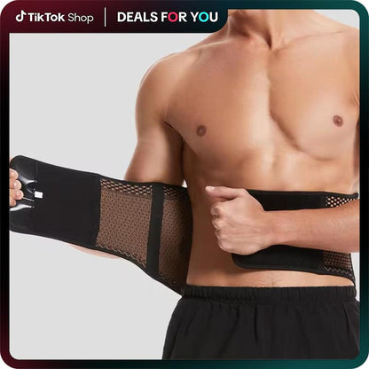 IYDOAMEA Copper Back Braces for Lower Back Pain, Breathable Lumbar Support Belt for Men and Women, Lower Back Brace for Herniated Disc, Sciatica, Scoliosis, Heavy Lifting Outdoorfun Dealsforyoudays