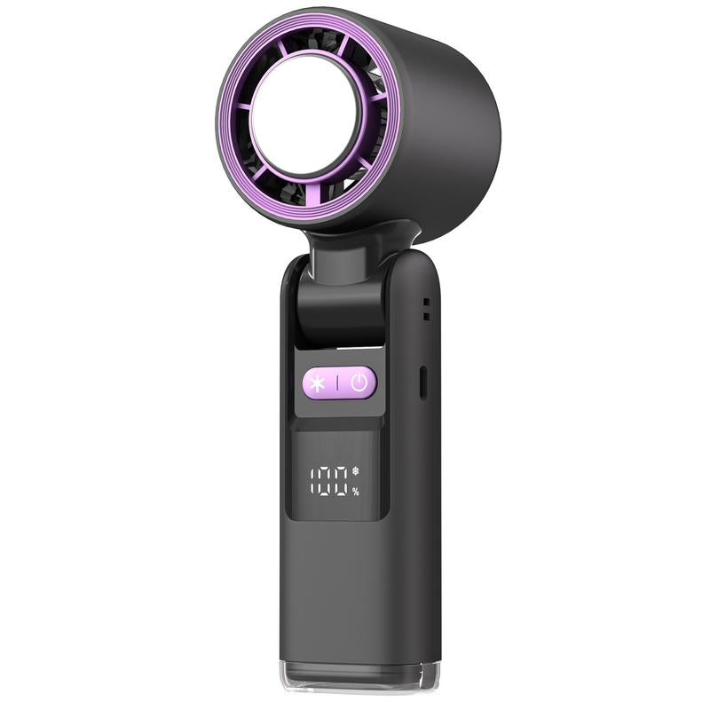 Portableairconditioner"3-In-1 Ice Cooling Portable Fan - USB Rechargeable, 10H Runtime, 100 Speeds with Ice Pad for Instant Chill, Ultra Quiet For