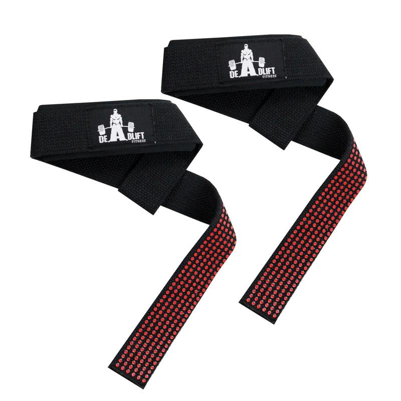 DHABII Premium Gym Lifting Straps and Wrist Wraps BUNDLE- 18" Wrist Wraps and 24" Straps for Weightlifting and Other Gym Workout, Gym Straps