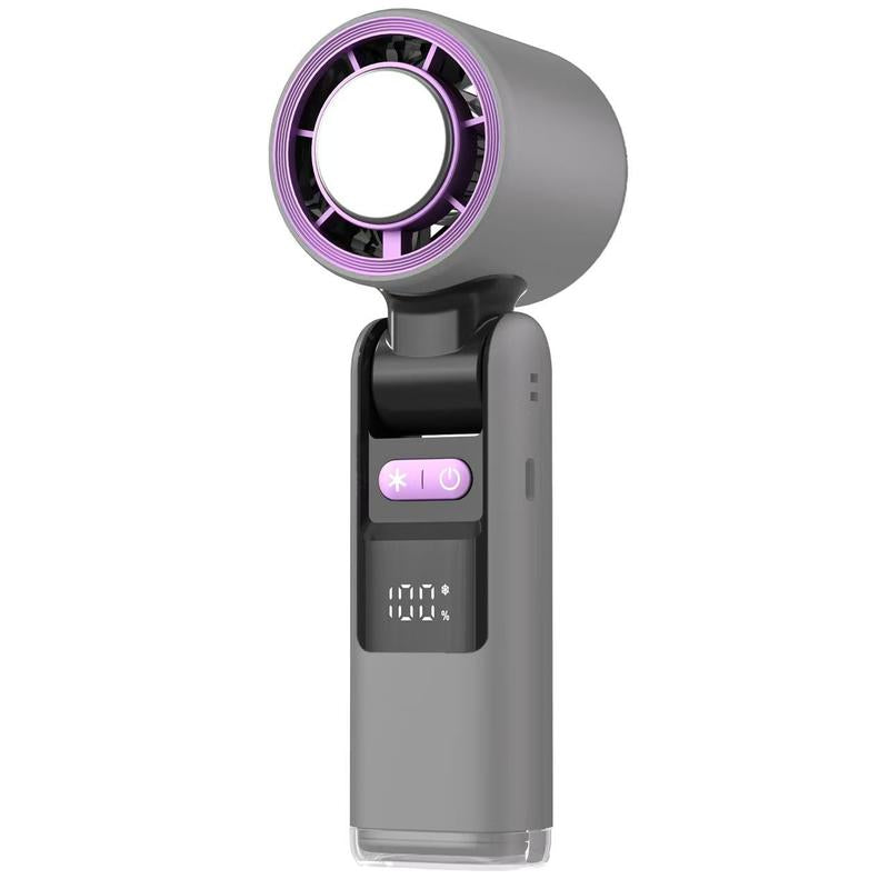 Portableairconditioner"3-In-1 Ice Cooling Portable Fan - USB Rechargeable, 10H Runtime, 100 Speeds with Ice Pad for Instant Chill, Ultra Quiet For