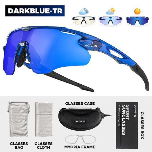 VICTGOAL Photochromic Cycling Glasses for Men Women Outdoor Sports UV400 Protection Bicycle Eyewear MTB Mountain Road Bike Eyeglass