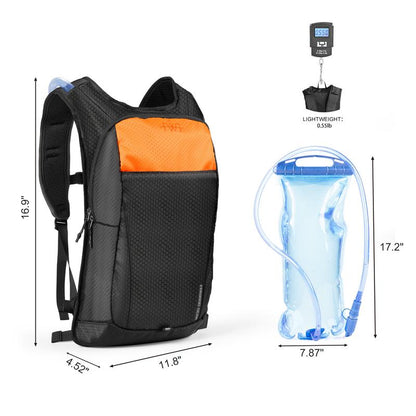 Lightweight 12L Hydration Backpack with 3L Water Bladder – Waterproof, Comfortable & Durable for Cycling, Hiking, Running, Climbing & Camping