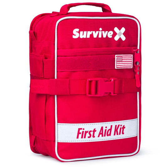 SURVIVEX Large Comprehensive First Aid Kit Ideal for Car, Travel & Home - Emergency Kit for Hiking, Camping, Backpacking and Outdoors