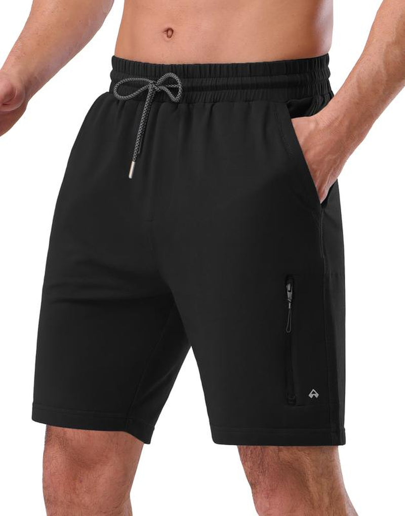 Pioneer Camp Sweat Shorts for Men 7" Inseam Cotton Athletic Casual Shorts with 4 Pockets for Gym Workout Lounge Summer Shorts