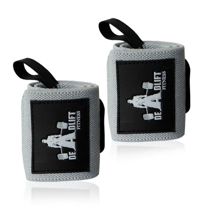 DHABII Premium Gym Lifting Straps and Wrist Wraps BUNDLE- 18" Wrist Wraps and 24" Straps for Weightlifting and Other Gym Workout, Gym Straps