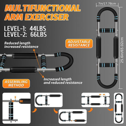 Adjustable U-Shaped Arm Trainer, 1 Box Multifunctional Arm Strength Training Tool, Adjustable Gymnastics Bar, Adjustable Handles Strap, Adjustable Strap Workout, Fitness Equipment for Home Gym, Fitness Accessories, Training Band, Adjustable Sport Bar