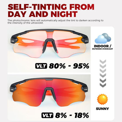 VICTGOAL Photochromic Cycling Glasses for Men Women Outdoor Sports UV400 Protection Bicycle Eyewear MTB Mountain Road Bike Eyeglass