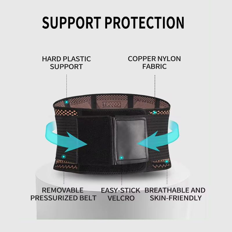IYDOAMEA Copper Back Braces for Lower Back Pain, Breathable Lumbar Support Belt for Men and Women, Lower Back Brace for Herniated Disc, Sciatica, Scoliosis, Heavy Lifting Outdoorfun Dealsforyoudays